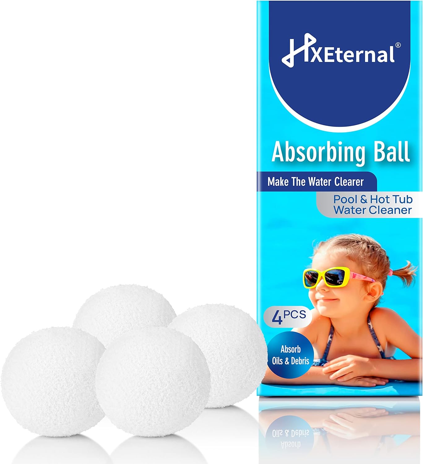 Scum Eliminating Ball,Oil Absorbing Sponge Ball (4 Pieces)